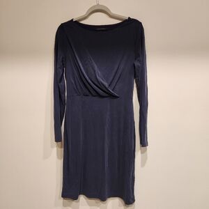 Banana Republic Deep Blue Long Sleeve Dress